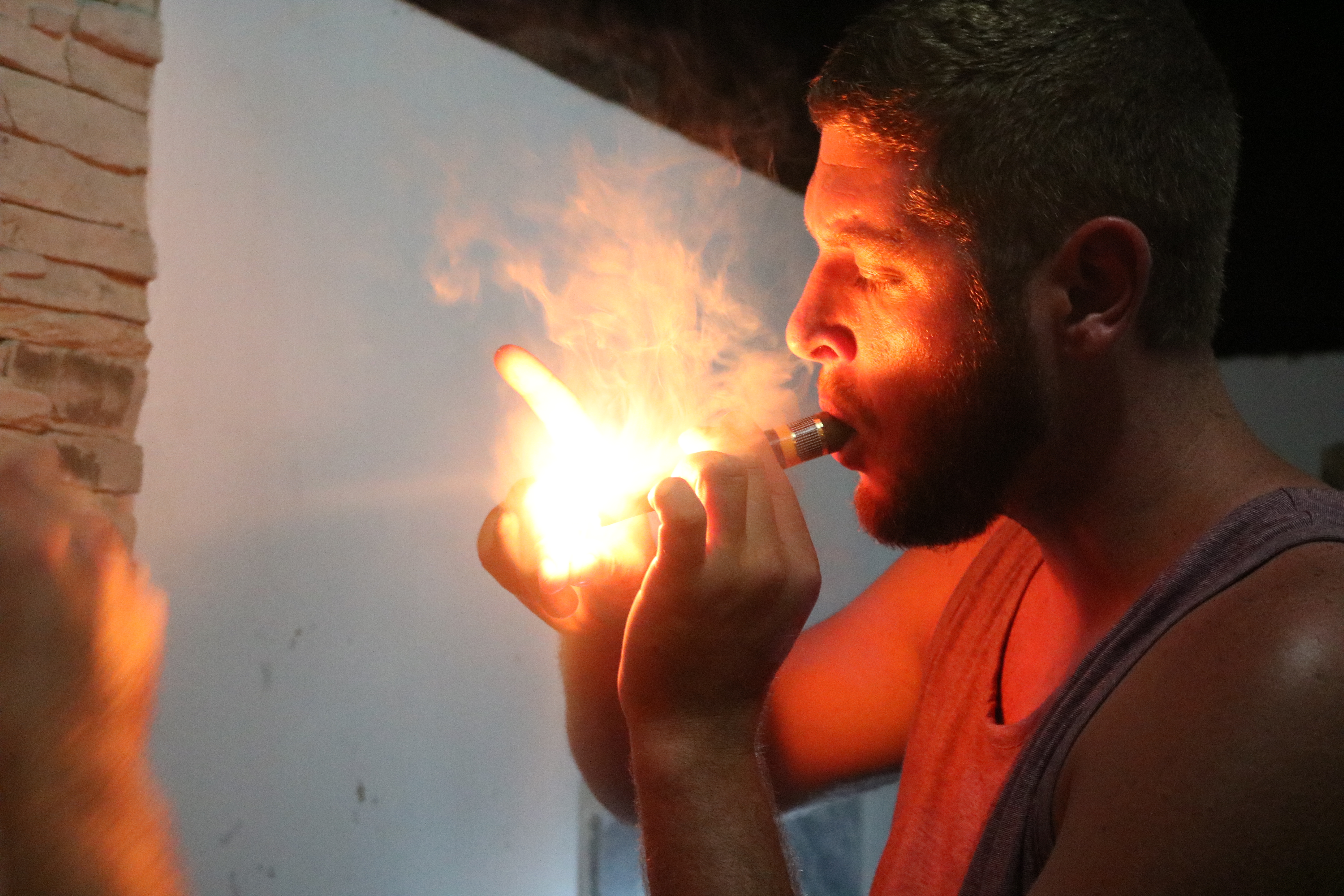 Man-Lighting-Cigar